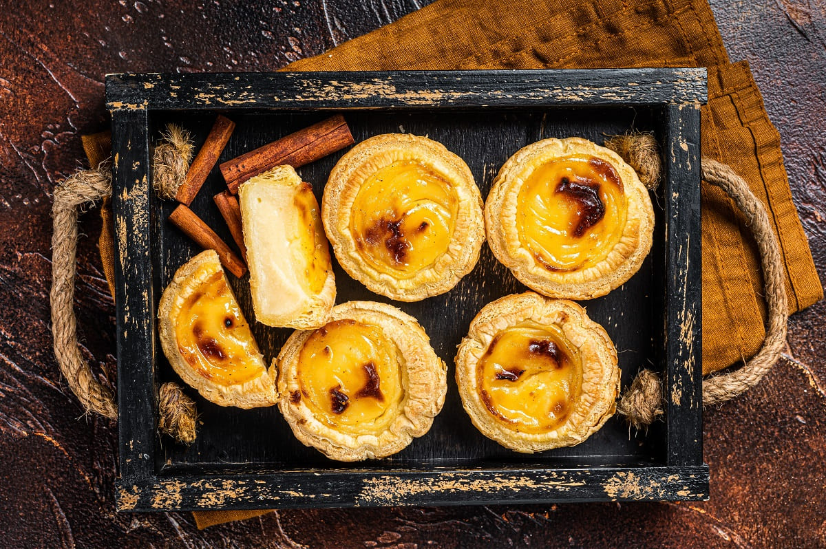 Tradiční portugalské koláče Pastel de Nata