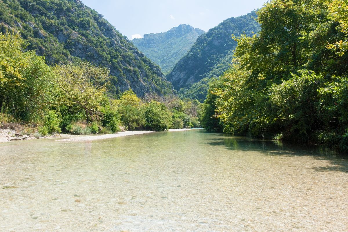 Řeka Acherón v západním Řecku