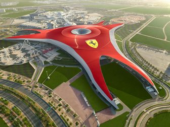 Celkový pohled na Ferrari World, zdroj: Ferrariworldabudhabi.com