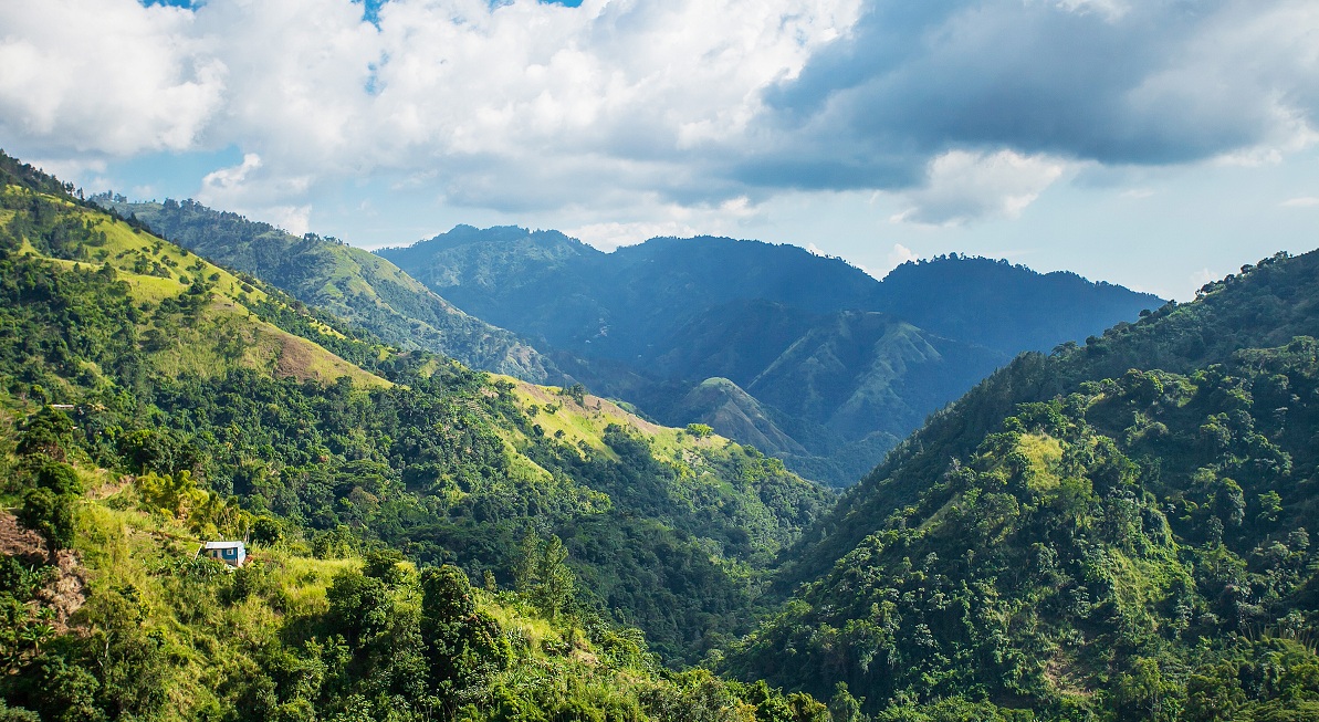 Modré hory, kde se pěstuje velice kvalitní káva