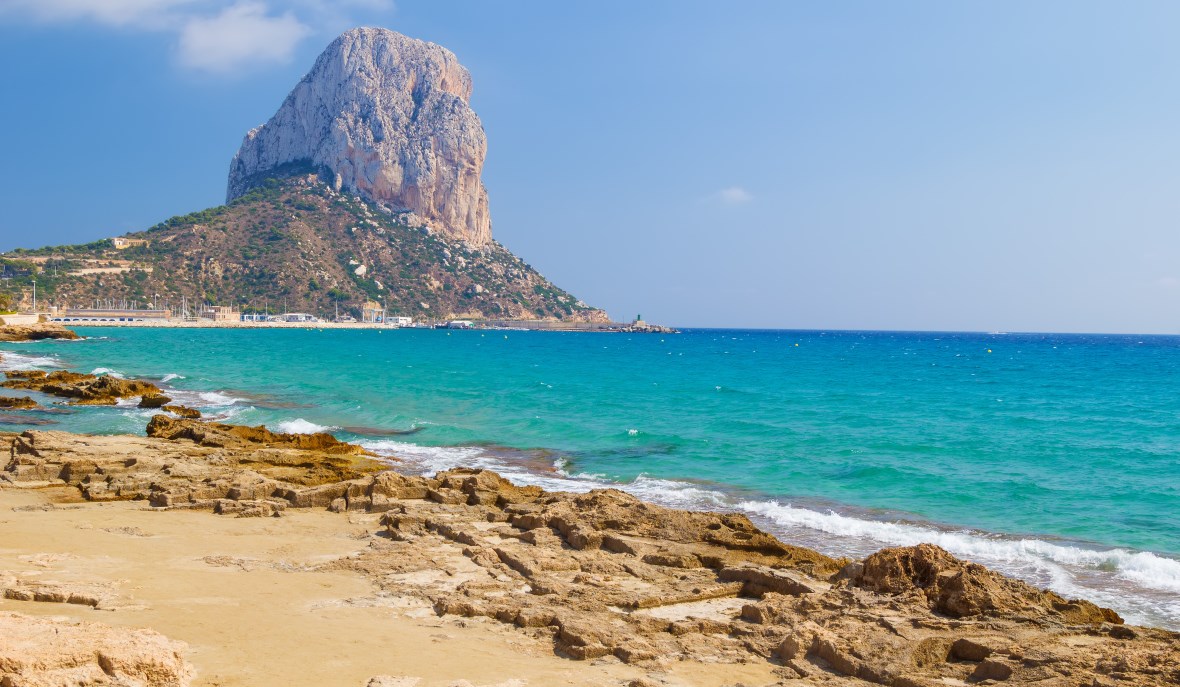 Skála Penyal d´Ifac, význačný prvek geografie Costa Blanca Skála Penyal d´Ifac, význačný prvek geografie Costa Blanca