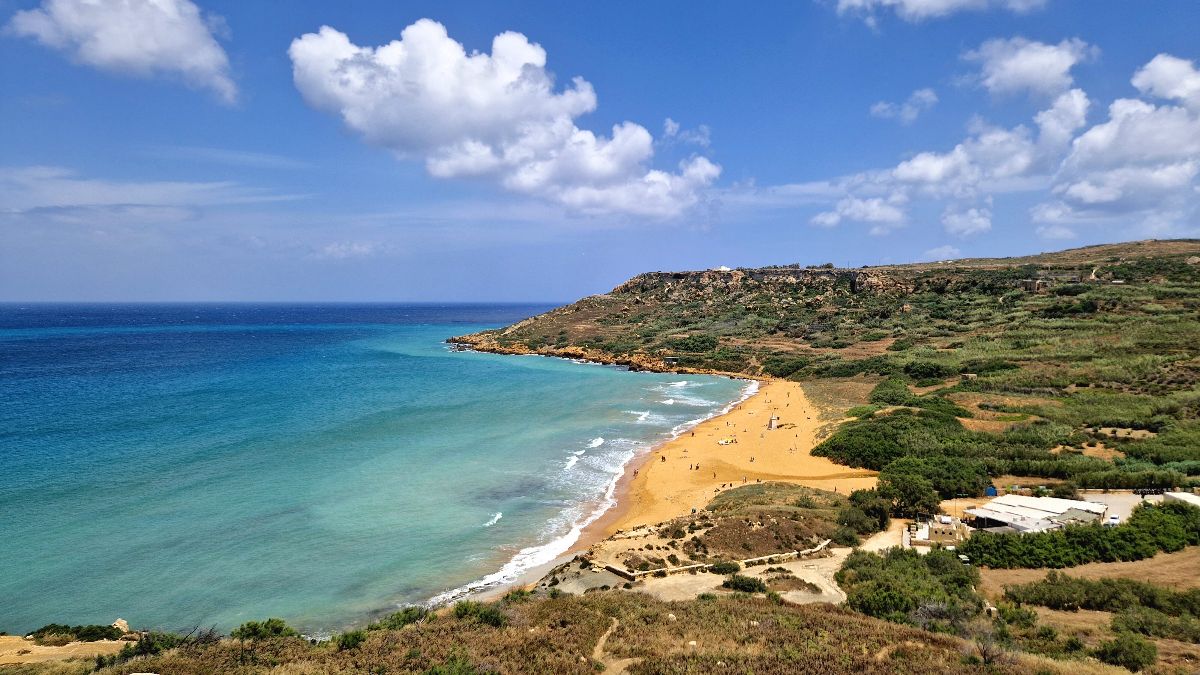 Pláž Ramla Bay, Malta