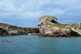 Koupání v národním parku Islas Marietas