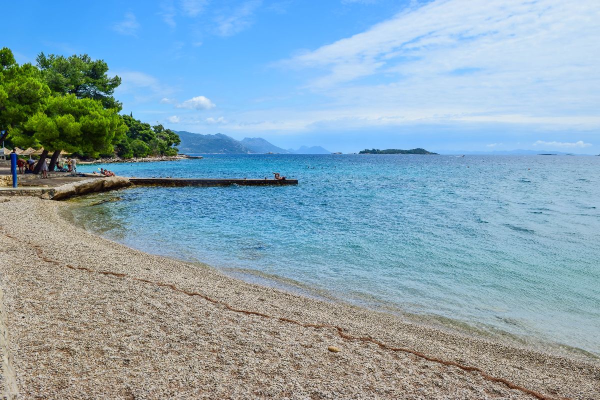 Pláž Trstenica v jižní Dalmácii