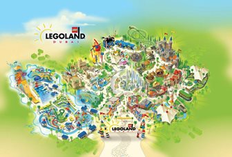 Plánek Legoland Dubai, zdroj: Legoland.com/dubai