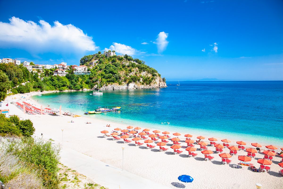Parga, pláž Valtos
