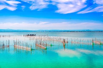 Pohled na lagunu v Albufera de Valencia