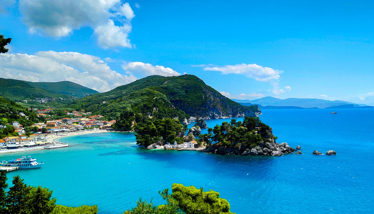 Pohled na letovisko Parga