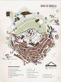 Morella, mapka, zdroj: Morella.net