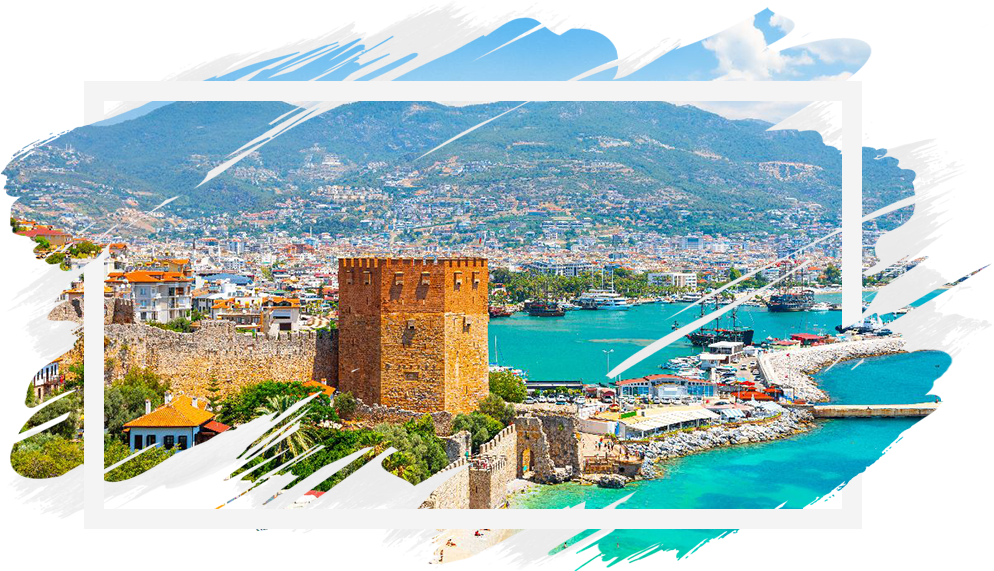 Alanya se slavnou Červenou věží