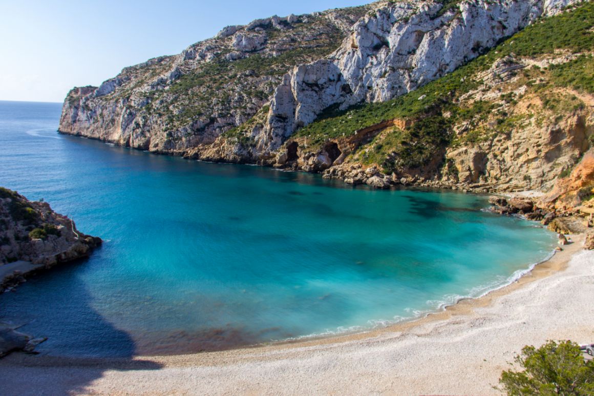 Pláž Playa La Granadella, Jávea, Costa Blanca