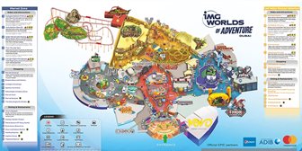 Plánek IMG Worlds of Adventure, zdroj: Imgworlds.com
