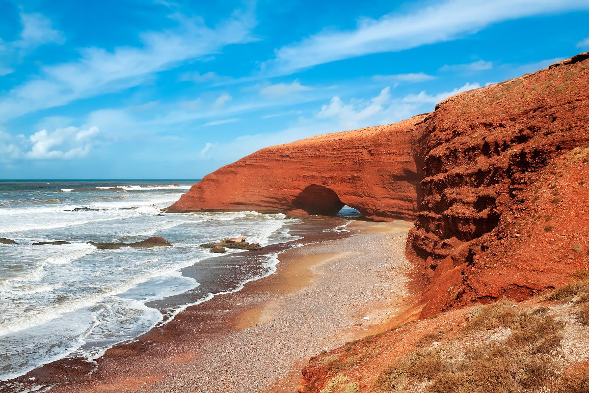 Pláž Legzira, Maroko