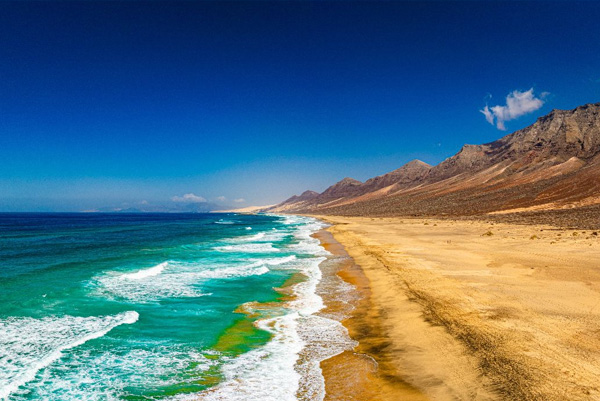 Playa de Cofete na Fuerteventuře