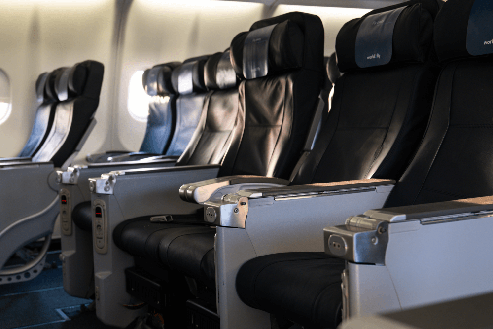 Premium fly sedadla