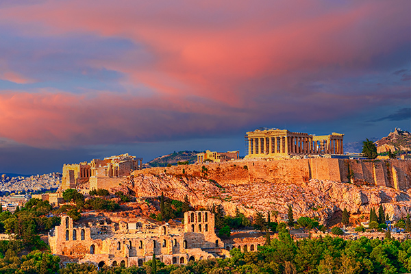 Parthenón na Akropoli