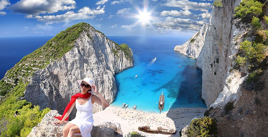 Zakynthos, zátoka ztroskotání Zakynthos, zátoka ztroskotání