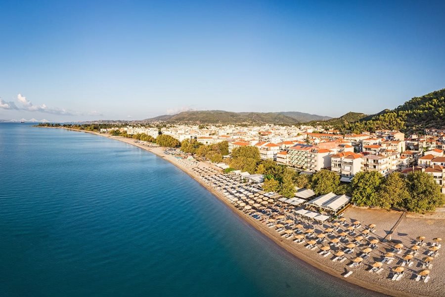 Západní Řecko, pobřeží Nafpaktos Západní Řecko, pobřeží Nafpaktos