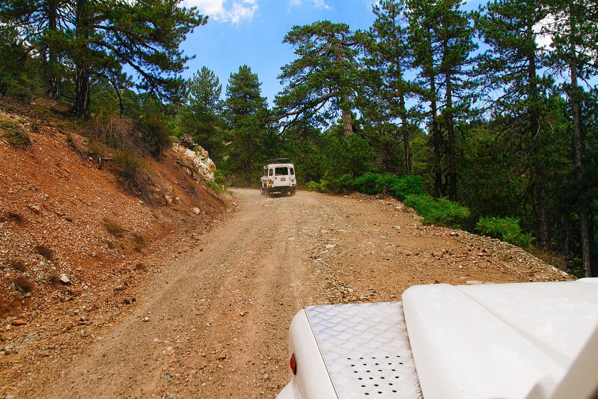 Kypr, off-road výlet do kyperské přírody
