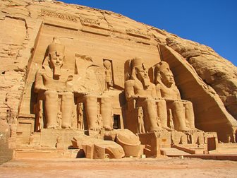Abú Simbel, detail chrámu Ramsese II