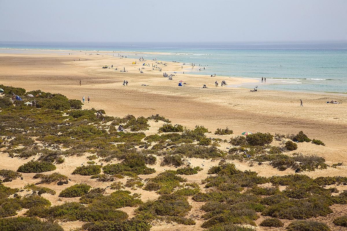 Playa de Jandía, atlantské pobřeží Playa de Jandía, atlantské pobřeží