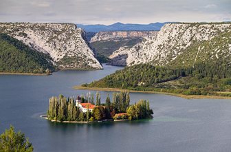 Krka, ústí do Jadranu