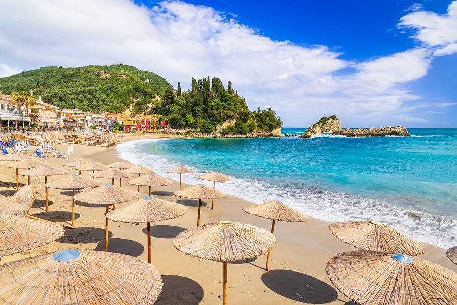 Západní Řecko, pobřeží Parga Západní Řecko, pobřeží Parga