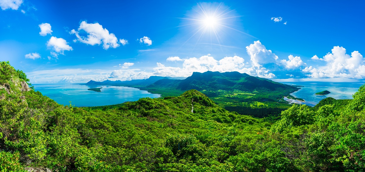 Pohled na ostrov Mauricius