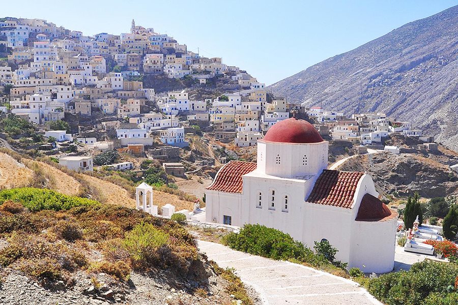 Karpathos, pohled na Olympos Karpathos, pohled na Olympos