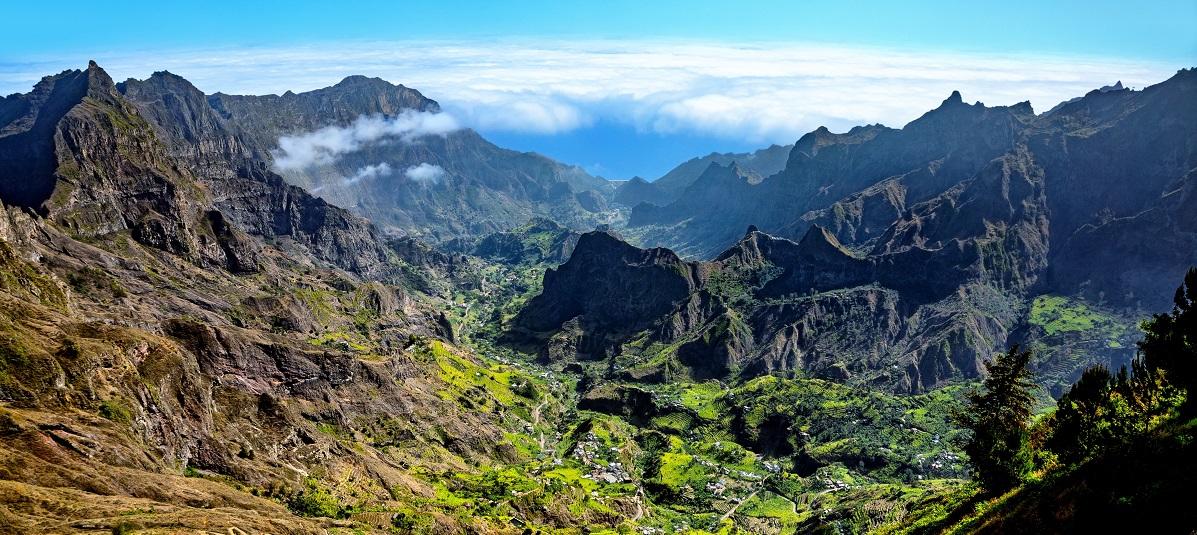 Údolí Ribeira do Paul na ostrově Santo Antao Údolí Ribeira do Paul na ostrově Santo Antao