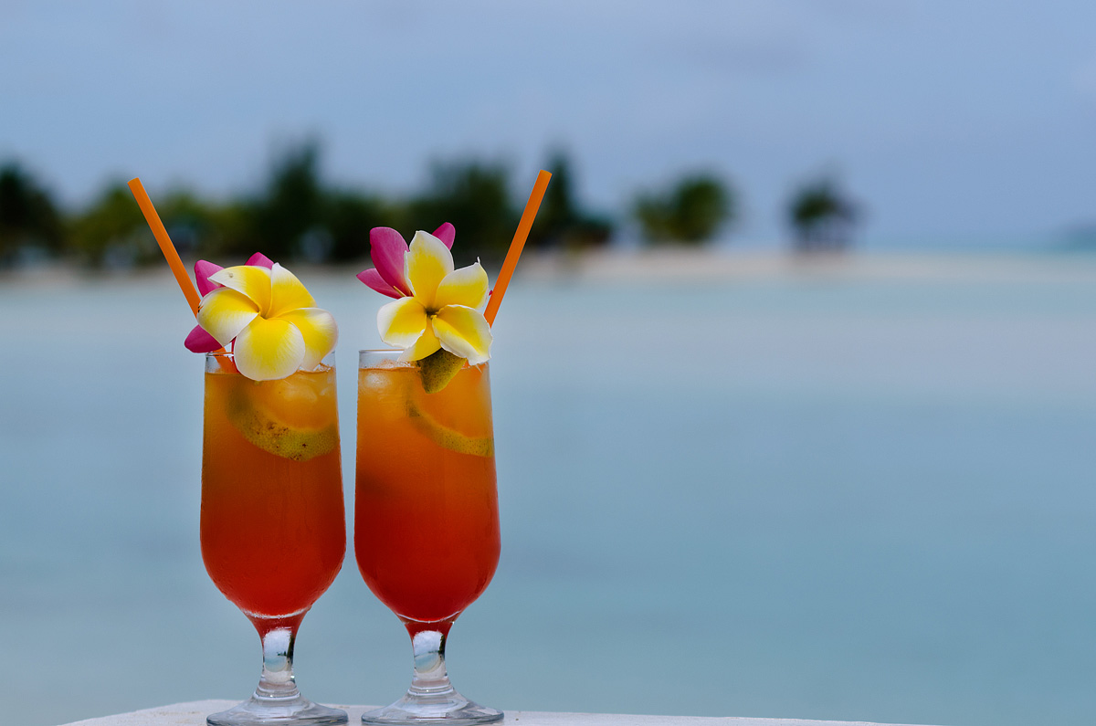 V horkých dnech si můžete dopřát z široké škály ovocných tropických koktejlů.