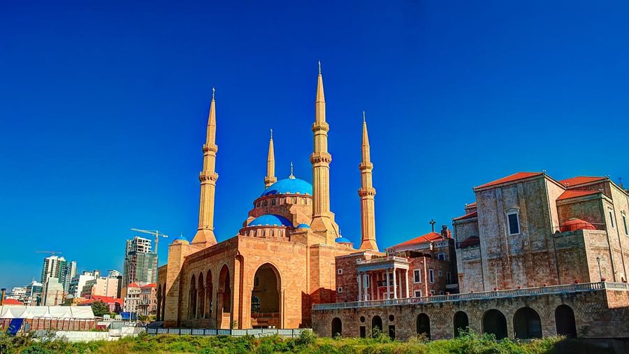 Libanon, mešita šejka Mohammada Al-Amina Libanon, mešita šejka Mohammada Al-Amina