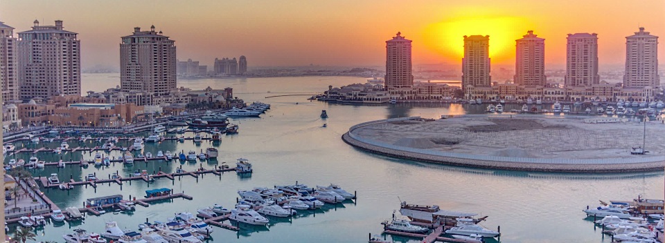 Pohled na město Doha