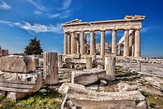 Atény, Parthenon a pozůstatky sloupů