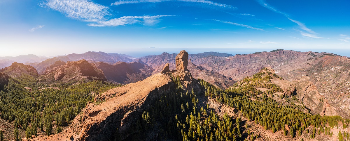 Skalní útvar Roque Nublo na Gran Canarii Skalní útvar Roque Nublo na Gran Canarii