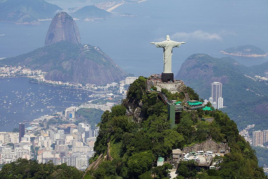 Brazílie, hora Corcovado se sochou Krista Brazílie, hora Corcovado se sochou Krista