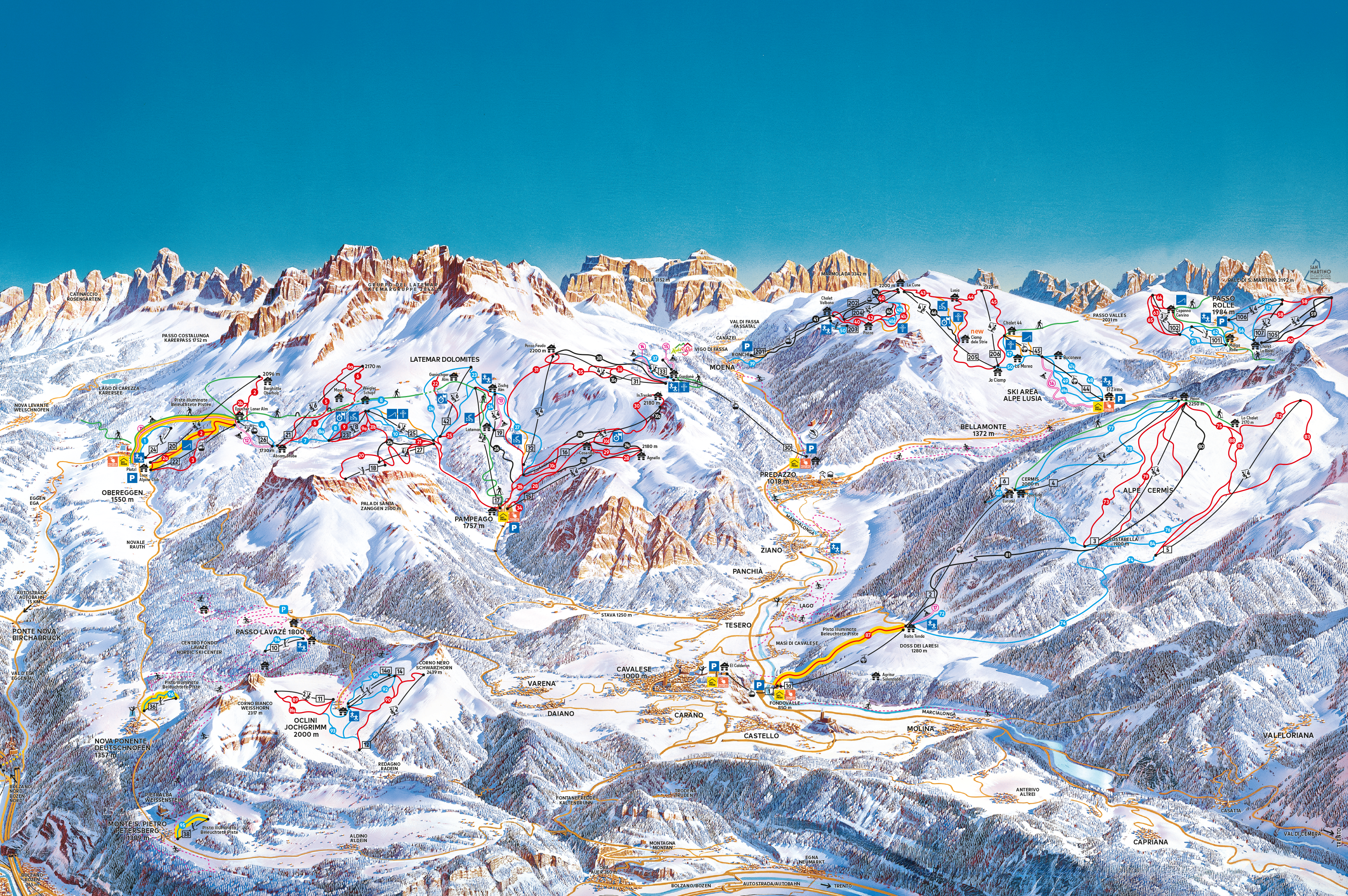 Val di Fiemme / Obereggen - Dolomiti Superski