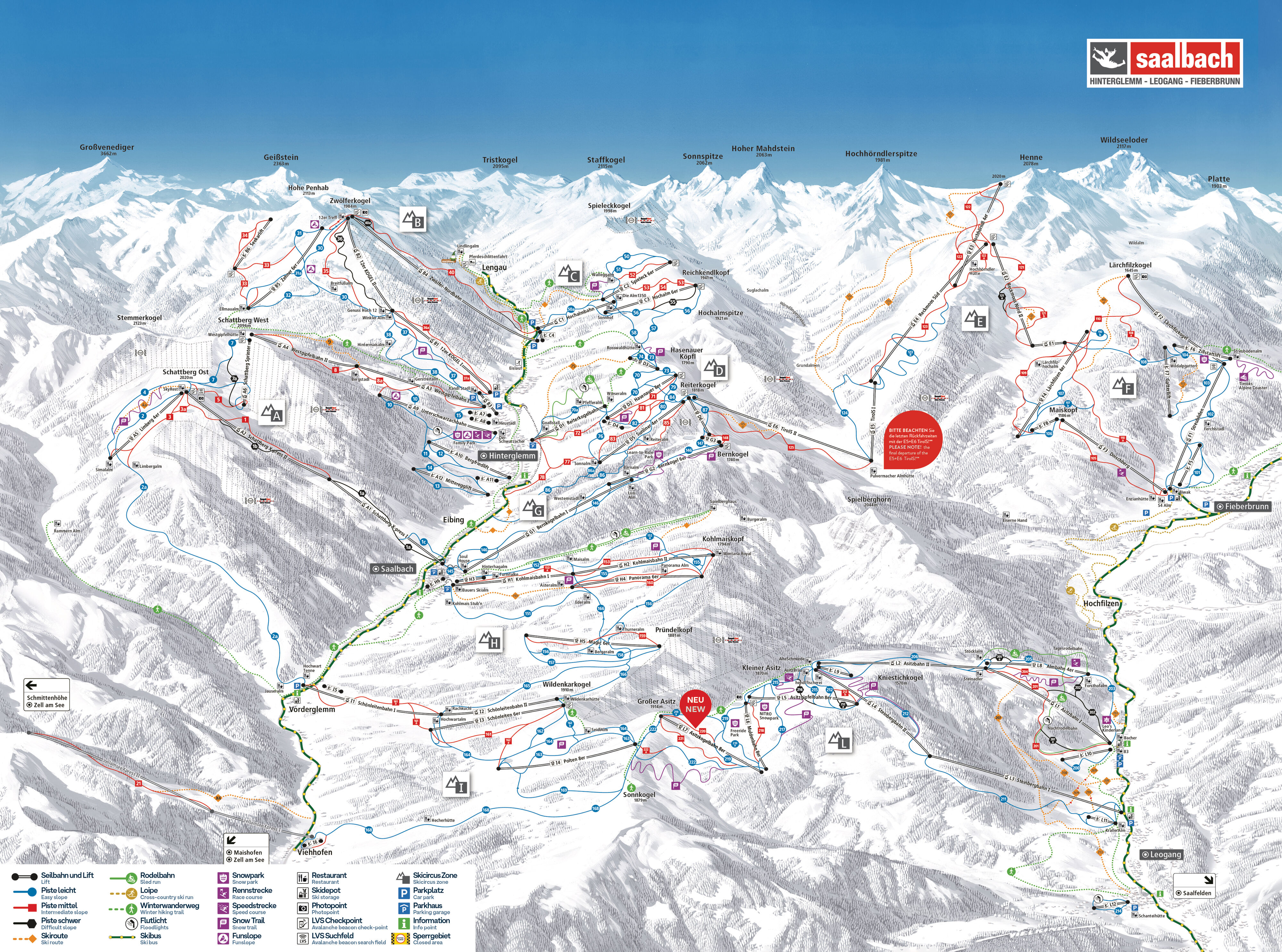 Saalbach / Leogang / Fieberbrunn - Salcbursko