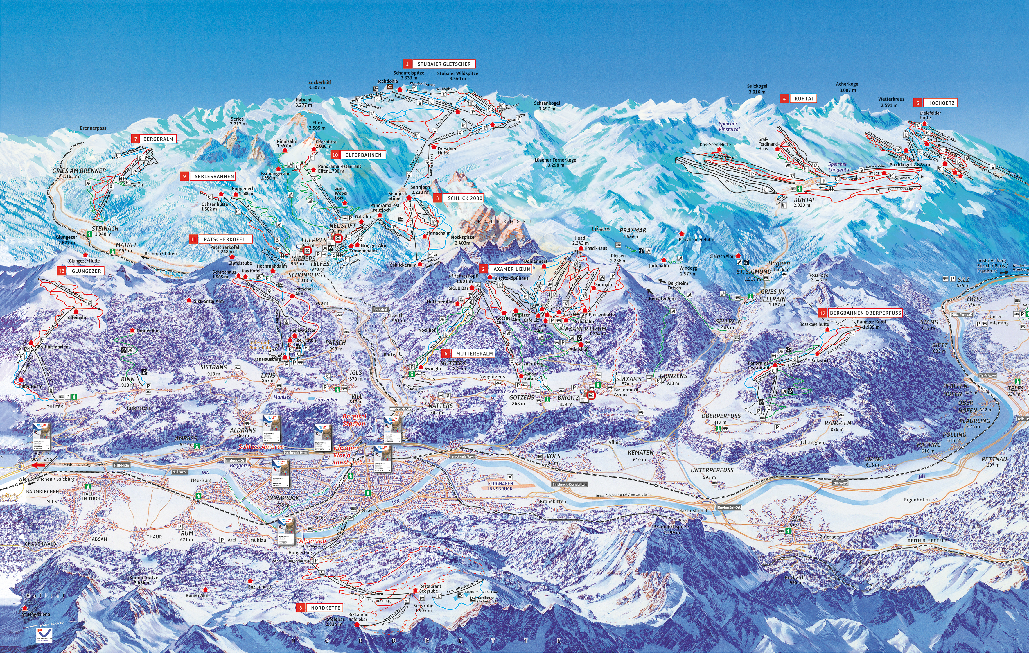 Innsbruck a okol� - Tyrolsko