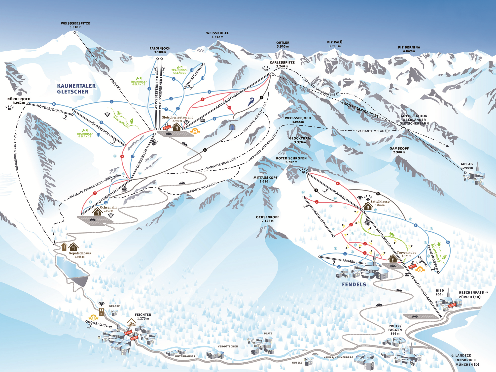 Kaunertaler Gletscher - Tyrolsko